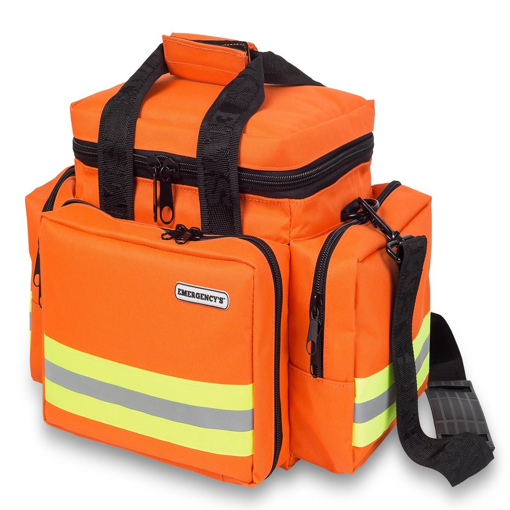 Elite Bags, EMS, Bolsa de emergencias Amplia y Resistente, Naranja