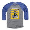 500 LEVEL Steph Curry 3/4 Sleeve T-Shirt (Baseball Tee, X-Large, Royal/Heather Gray) - Steph Curry Number Y WHT view 1