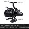 Sougayilang Spinning Fishing Reel 12+1BB Metal Body Smooth Carp Spinning Reels for Saltwater Freshwater Fishing-BE9000 view 3