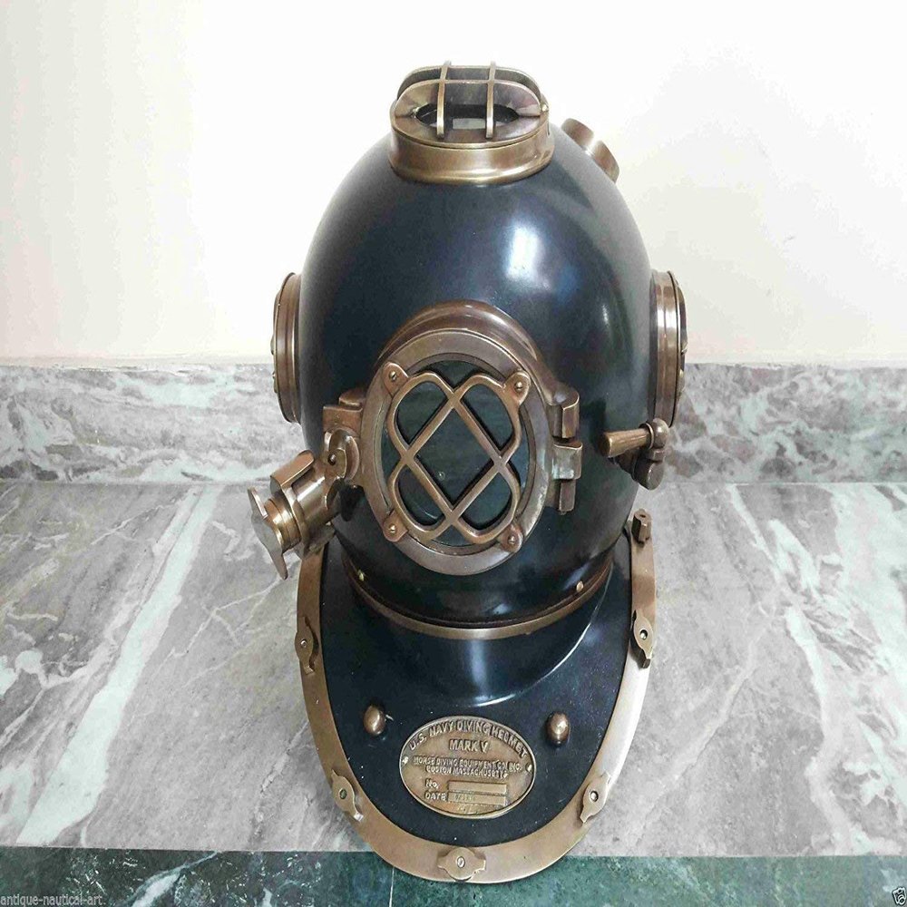 MAXNAUTICALMART Vintage Diving Helmet Antique Divers Maritime U.S Navy Mark V