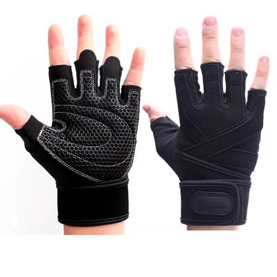 Kmgjc Breathable Silicone Non-Slip Sports Gloves Weightlifting Gloves Men and Women Fitness Gloves Equipment Strength (Size : L20cm-21.5cm)