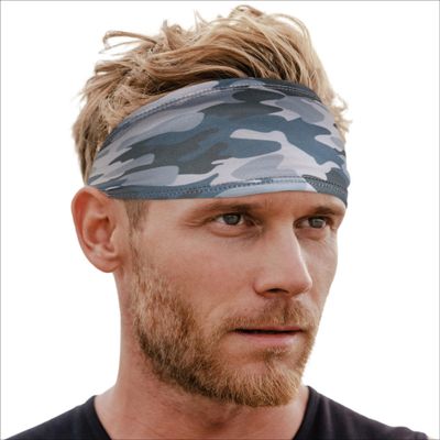 Tough Headwear Headband for Men - Mens Headbands - Working Out Sports Performance Head Bands - Athletic Cycling Running Sweat Band, Football Headbands - Sweat Bands Men/Women - Arctic Camo