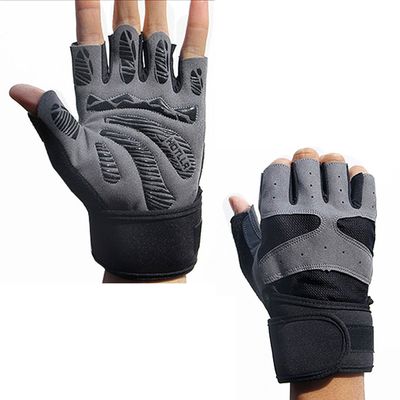 Kmgjc Breathable Silicone Non-Slip Sports Gloves Weightlifting Gloves Men and Women Fitness Gloves Equipment Strength (Color : C, Size : S16-18CM)