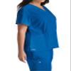 BARCO Grey's Anatomy Signature Women's GNT019 Astra V-Neck Top -New Royal -Small view 3