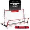 PowerNet Fast Pass Rebounder Soccer Trainer, 6 x 4 FT, Dual-Sided Soccer Net Rebounder for Passing & Ball Control, Portable Training Equipment for Solo & Team Drills view 1