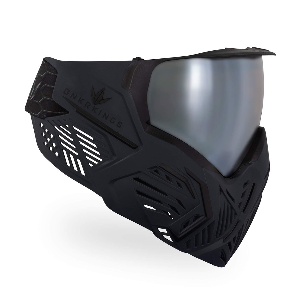 Bunkerkings CMD Paintball Goggle/Mask - Black Carbon
