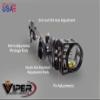 VIPER Archery Venom Drive SD Dovetail Compound Bow Sight, Made in USA, Durable Machined Aluminum, 4-Pin, Toolless Elevation Rapidset Knob, Microtune Windage, 2nd & 3rd Axis Adjustments, 0.015 Pin view 3