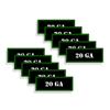 Speed Demon Hot Rod Shop Ammo Can Labels 20 GA Ammunition Decals for 20 Gauge Shotgun Shell Ammo - 10 Pack Adhesive Vinyl 3"x1.15" view 1