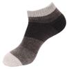 BambooMN 1 Pair Women's Chenille Fuzzy Color Block Ankle Home Socks, Black Out, L/XL view 1