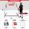 PowerNet Rebounder Training Net for Soccer, Baseball, Softball & Lacrosse, Angled Multi-Sport Rebounder, Portable Dual-Side Bounce Back Soccer Net view 3
