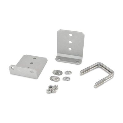 (2) 6" Aluminum L-Type Boat Trailer Bunk Bracket Kit with Stainless Steel Mounting Hardware for 3x3 Boat Trailer Crossmembers