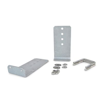(2) 10" Aluminum L-Type Boat Trailer Bunk Bracket Kit with Stainless Steel Mounting Hardware 
