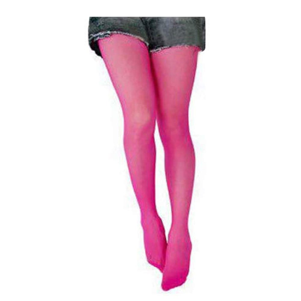 Baost Women Semi Opaque Sexy Sheer Velvet Tights Stockings Control Top Long Compression Mesh Pantyhose Stocking Full Closed Reinforced Toe Leggings for Daily Party Hot Pink