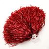 Suoirblss 2PCS Cheerleading Plastic Ring Pom Poms Sports Party Accessories for Football Basketball Cheers (Red, Large) view 2