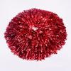 Suoirblss 2PCS Cheerleading Plastic Ring Pom Poms Sports Party Accessories for Football Basketball Cheers (Red, Large) view 3