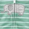 Simple Joys by Carter's Baby 4-Piece Neutral Jacket, Bodysuit, and Pant Set, Mint Elephant, 12 Months view 2