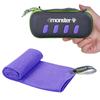 4Monster Microfiber Towel, Travel Towel, Camping Towel, Fast Drying, Soft Light Weight, Suitable for Gym, Beach, Swimming, Backpacking and More (Purple, Medium (24 x 48 inches)) view 1
