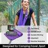 4Monster Microfiber Towel, Travel Towel, Camping Towel, Fast Drying, Soft Light Weight, Suitable for Gym, Beach, Swimming, Backpacking and More (Purple, Medium (24 x 48 inches)) view 2