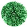 Suoirblss 2PCS Cheerleading Plastic Ring Pom Poms Sports Party Accessories for Football Basketball Cheers (Green, Large) view 1