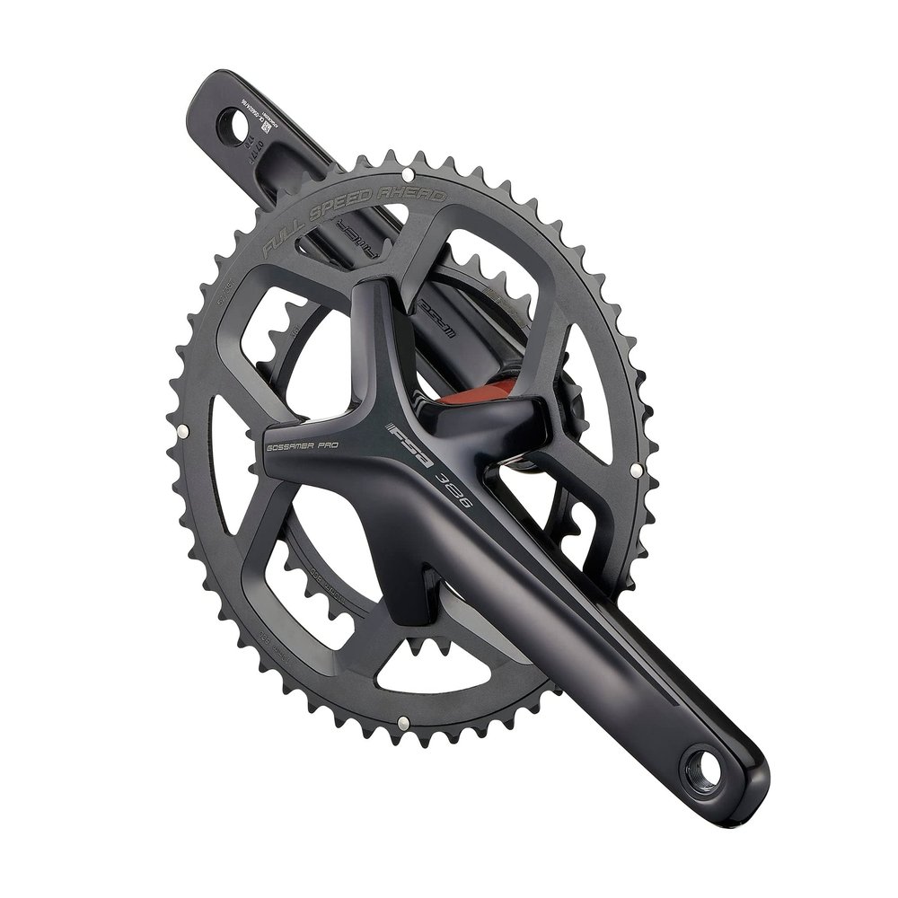 Full Speed Ahead - Gossamer Series Alloy Bicycle Double Crankset Without Bottom Bracket | BB386EVO Tech | for Road Bike | 10/11 and Campagnolo 10 Speed Compatible | 36/46T 175 mm