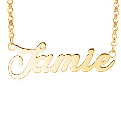 925 Sterling Silver Personalized Name Necklace Pendant Custom Made with Any Names -Jamie