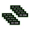 Speed Demon Hot Rod Shop Ammo Can Labels 22-250 Ammunition Decals for 22-250 Ammo - 10 Pack Adhesive Vinyl 3"x1.15" view 1