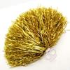 Suoirblss 2PCS Cheerleading Plastic Ring Pom Poms Sports Party Accessories for Football Basketball Cheers (Gold, Large) view 2