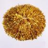 Suoirblss 2PCS Cheerleading Plastic Ring Pom Poms Sports Party Accessories for Football Basketball Cheers (Gold, Large) view 4