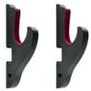 Eforlife 2/Set Sword Hook Wall Mount Samurai Sword Hanger Display Holder Adjustable for Katana Wakizashi Tanto Genji Sword Weapon Rack Dagger Mount(1 Tier Padded) view 1