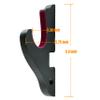 Eforlife 2/Set Sword Hook Wall Mount Samurai Sword Hanger Display Holder Adjustable for Katana Wakizashi Tanto Genji Sword Weapon Rack Dagger Mount(1 Tier Padded) view 3