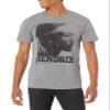 Jimi Hendrix 1960's Psychedelic Musical Icon Profile Face Faded T-Shirt Tee Graphite Heather view 1