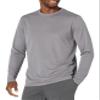 Amazon Essentials Men's Performance Tech Long-Sleeve T-Shirt, Medium Grey, X-Small view 1