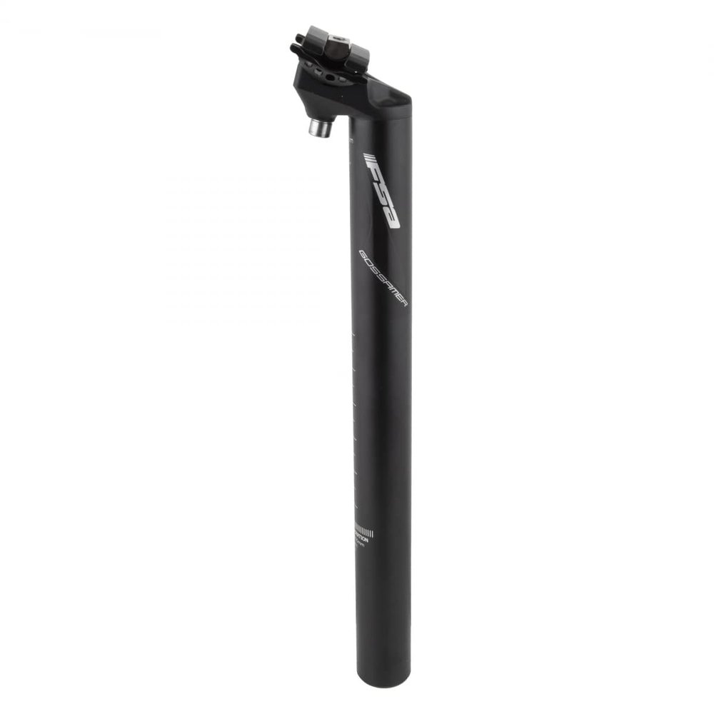 Full Speed Ahead - Gossamer Aluminum Alloy Bicycle Seatpost | 31.6mm, 350 mm Length, 20mm Offset | Black