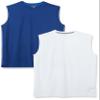 Amazon Essentials Men's Gym Tank Tops, Moisture-Wicking Dry Fit Breathable Muscle Shirts, Pack of 2, Navy/White, Medium view 1