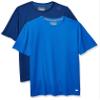 Amazon Essentials Men's Performance Tech Workout T-Shirts, Pack of 2, Navy/Royal Blue, Large view 1