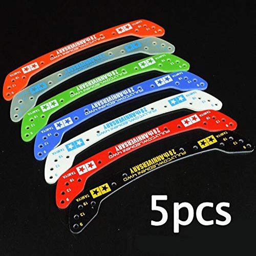 ShineBear 5PCS Glass Fiber Front Stay for Fully Cowled Mini 4WD Car Model 95072 1.5mm 20th Anniversary - (Color: red)