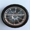 ShineBear 65/80/130 mm Plastic Silver/red/Blue Wheels + Lengthen Copper/Iron Coupling Hex - (Color: 65mm Silver Plastic) view 1