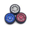 ShineBear 65/80/130 mm Plastic Silver/red/Blue Wheels + Lengthen Copper/Iron Coupling Hex - (Color: 65mm Silver Plastic) view 2