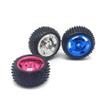 ShineBear 65/80/130 mm Plastic Silver/red/Blue Wheels + Lengthen Copper/Iron Coupling Hex - (Color: 65mm Silver Plastic) view 3