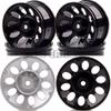 ShineBear 4P RC 1/10 On-Road Drift Racing Hex:12MM Width:26mm Offset:3MM Wheel Rim 1040 - (Color: Silver) view 2