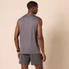 Amazon Essentials Men's Active Performance Tech Muscle Sleeveless Tank Top Workout Shirt, Pack of 2, Medium Grey/Royal Blue, Medium view 2
