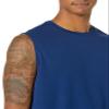 Amazon Essentials Men's Active Performance Tech Muscle Sleeveless Tank Top Workout Shirt, Pack of 2, Navy/White, Small view 4