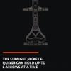 .30-06 Outdoors Straight Jacket Sixx 6 Arrow Quiver with Dual Arrow Locking Points, Black (SJQ-BK), One Size view 2