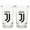 Juventus FC Crest Shot Glass Set (Pack of 2) (One Size) (Clear/Black) view 1