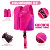 Baby Girl Swim Vest - Genwiss Toddler Swim Vest for Age 18 Months - 2 Years Baby Toddler Fit 20-28 lbs, Size Small, Pink view 2