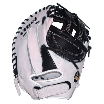Vinci PC Series JCV-PC Black & White 33" Fastpitch Catcher's Mitt (Right Hand Throw)