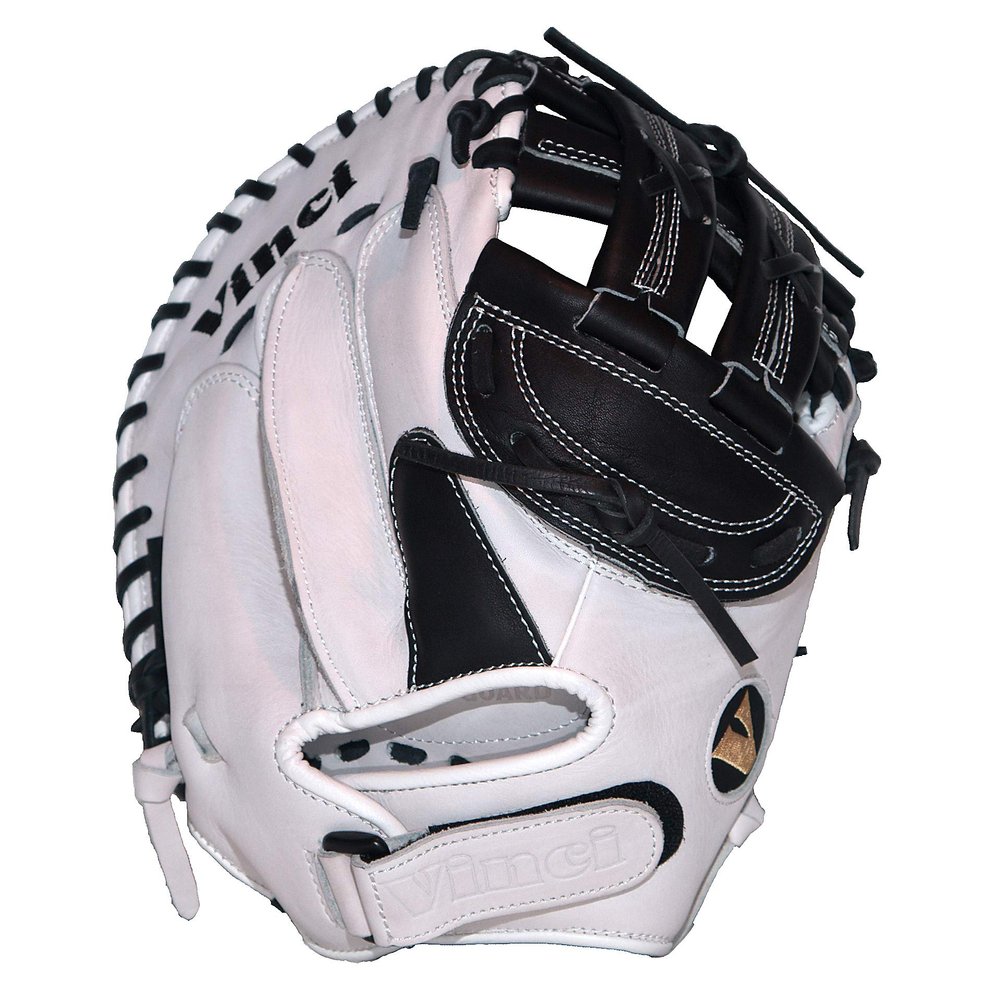 Vinci PC Series JCV-PC Black & White 33" Fastpitch Catcher's Mitt (Right Hand Throw)