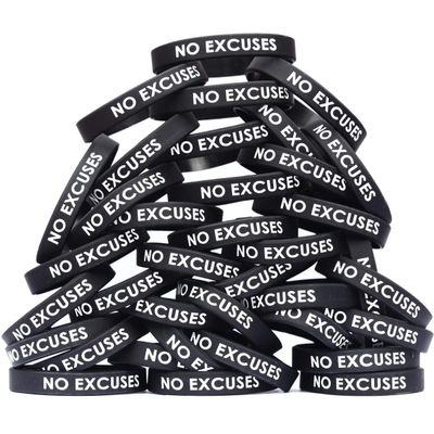 Fifty (50) No Excuses Wristbands