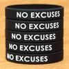 Fifty (50) No Excuses Wristbands view 2