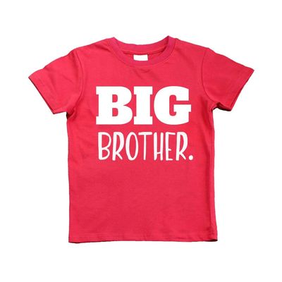 Big Brother Shirt for Toddler Promoted to Best Big Brother Announcement Baby Boys (US, Age, 4 Years, Red)